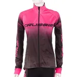 Crussis - Dámská cyklistická bunda CRUSSIS No-Wind, černá/růžová, vel. XS