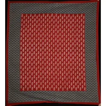 Přehoz na lůžko Mandala velká se vzorem červená