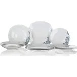 Jídelní servis (12 dílů) Agnes, bílé s květinami