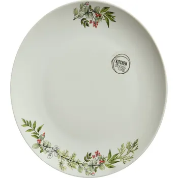 Talíř Mělký talíř 26 cm, vánoční motiv větvička