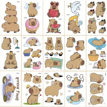 Odstranitelné tetování Dětské dočasné tetování - KAPYBARA (B) - 10 ks (Značka: SPADABRAVO)