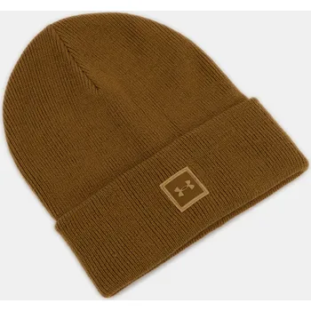 Čepice Pánská čepice Under Armour UA Halftime Knit Beanie-B 1356707-498 Hnědá OSFA