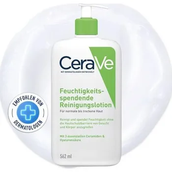 Péče o rty CeraVe hydratační čisticí mléko na obličej a tělo, pro normální až suchou pleť, s kyselinou
