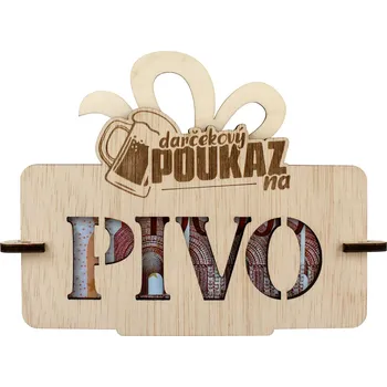 Žertovný předmět Dárkový poukaz na pivo SK