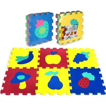 Puzzle pěnové 6 ks - ovoce a zelenina
