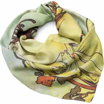 Šátek Fennysun Inc. Oboustranný šátek - zelený s potiskem 1