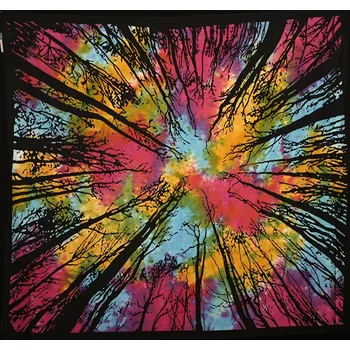 Přehoz na lůžko Mandala velká Les multi