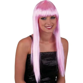 Karnevalová paruka Paruka růžová dlouhá