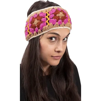 Rukavice Vlněná čelenka FLOWER / béžová