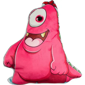 Polštář Dětský dekorační polštář Příšerka, růžová