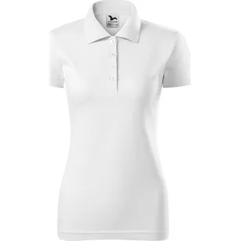Dámské tričko MALFINI Dámská polokošile 100 % bavlna single jersey Barva: Bílá, Velikost: XXL