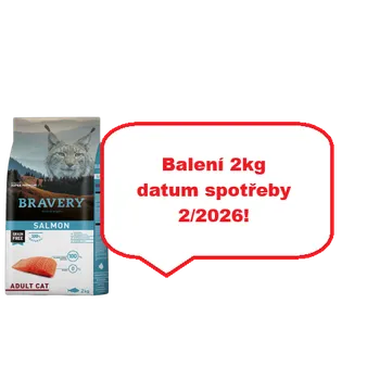 Krmivo pro kočku Bravery Cat Adult Salmon 2x7kg