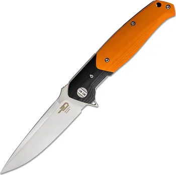 kapesní nůž Bestech SWORDFISH D2, satén, černá a oranžová G10 BG03C