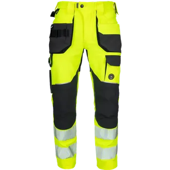 Kalhoty pracovní do pasu signální s reflexními pruhy DAYBORO PFM HI-VIS, barva reflexní žlutá, vel. 58