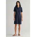 ŠATY GANT SLIM SHIELD SS PIQUE POLO DRESS EVENING BLUE