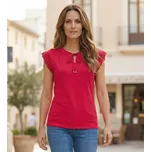 Dámské triko KIXMI SAPHIRA ČERVENÁ XS