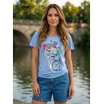 Dámské triko KIXMI SINDY MODRÁ XS