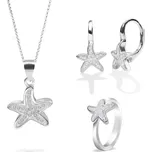 Olivie Sada stříbrných šperků HVĚZDICE 7725