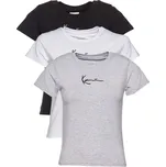 Karl Kani Tričko šedý melír / černá / bílá