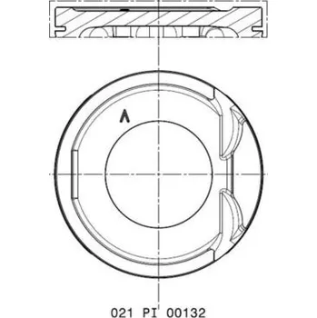 Píst motoru Píst MAHLE ORIGINAL 021 PI 00132 000
