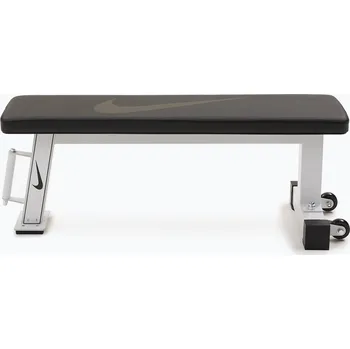 Posilovací lavice Tréninková lavice Nike Strength Flat Weight Bench white
