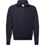 Granatowa bluza męska Zip Neck Sweat Fruit of the Loom