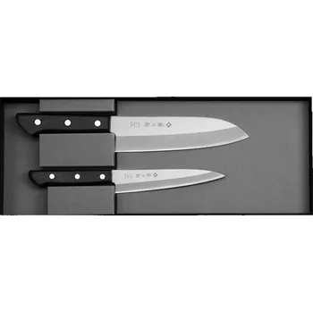 Kuchyňský nůž Sada kuchyňských nožů Tojiro Basic VG10 - Santoku 17 cm, Petty 13,5 cm
