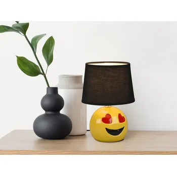 Lampička Stolní lampa Lovely 26 cm, zamilovaný smajlík