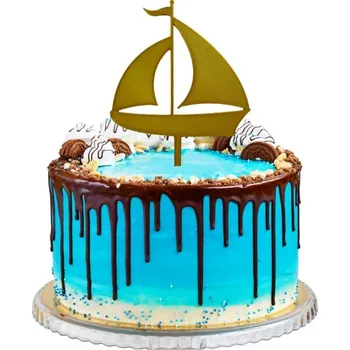 PLA zápich Plachetnice | dekorace na dorty, kytice a aranžmá