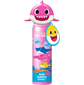 Koupelová pěna Baby Shark pěna do koupele + hračka růžová 300 ml