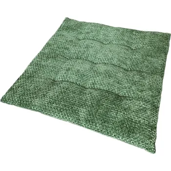 Podsedák Podsedák na židle Chenille Cross 40x40 cm, zelený