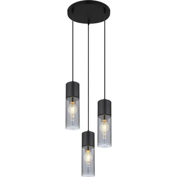 Závěsné stropní osvětlení Annika 30x150 cm, černé