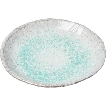 Talíř Jídelní talíř AQUA SPLASH 27 cm, modrá, keramika, MIJ