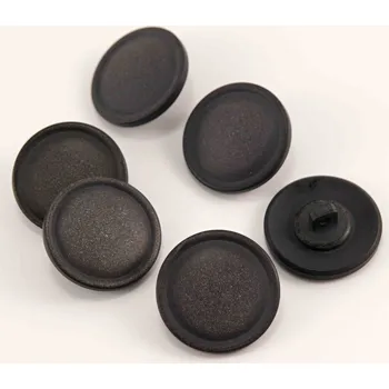 Knoflík Knoflík se spodním přišitím - tmavě šedý se stříbrnými odlesky - průměr 3 cm