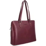 Kabelka ze syntetické kůže přes rameno Le Sands vínová 7709 BO