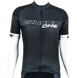 Crussis - Cyklistický dres CRUSSIS - ONE, krátký rukáv, černá/bílá, vel. XXL