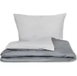 Kvalitex Luxury Collection tmavě šedé světle šedé satén povlečení 1+2, 240x220, 70x90cm 242356772