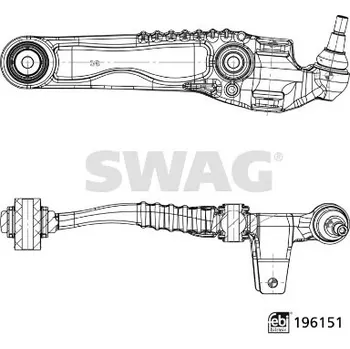 Zavěšení kol Příčné rameno - řídící páka zavěšení kol SWAG 33 11 2019