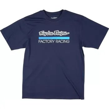 Pánské tričko Troy Lee Designs Factory Racing SS Tee L navy blue