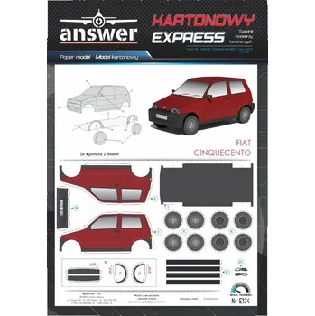 Plastikový model Fiat Cinquecento