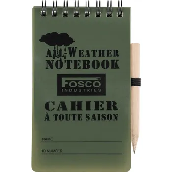 Zápisník Fosco Industries® Voděodolný zápisník s tužkou
