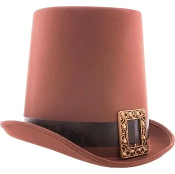 Karnevalový doplněk Dobový klobouk cylindr Steampunk hnědý