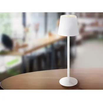 Lampička Nabíjecí stolní LED lampa Vannie, bílá