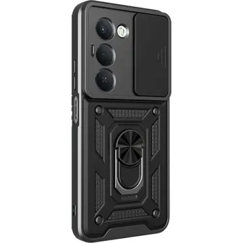 Pouzdro na mobilní telefon Ultra odolný zadní kryt Armor Lens pro Xiaomi Redmi 15 černý