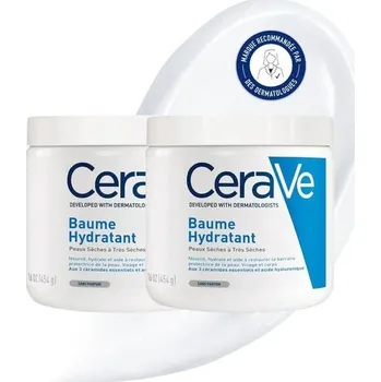 Pleťová kosmetika CeraVe hydratační krém na tělo a obličej, dlouhotrvající hydratace pro suchou až velmi suchou pleť,