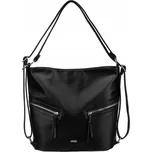 Rovicky černá shopper kabelka s kapsami