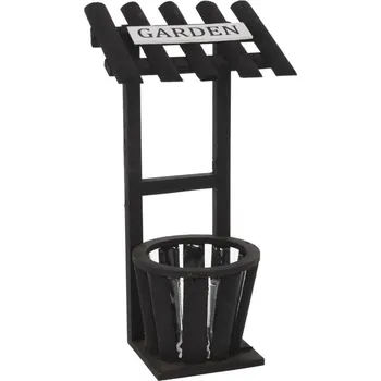 Stojan na květiny Stojan na květiny Garden 41 cm, černé dřevo