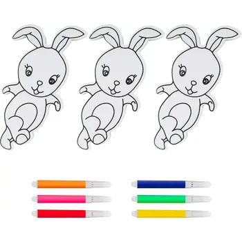 Velikonoční dekorace Velikonoční dekorace zajíčci na malování 3 ks