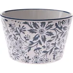 Miska 570 ml, bílá, květinová