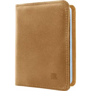 Obal na doklad REDANT kožený obal na pas NATIVE hořčicový
